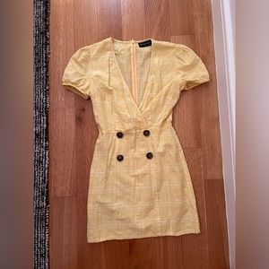 The fifth label yellow dress